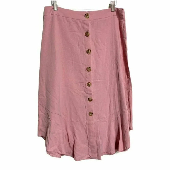 Shein L pink off the shoulder button up dress set‎ - Picture 3 of 6
